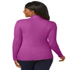 Ribbed Cotton Turtleneck Sweater image number null