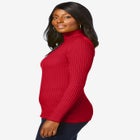 Ribbed Cotton Turtleneck Sweater image number null