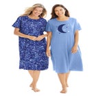 2-Pack Long Sleepshirts image number null
