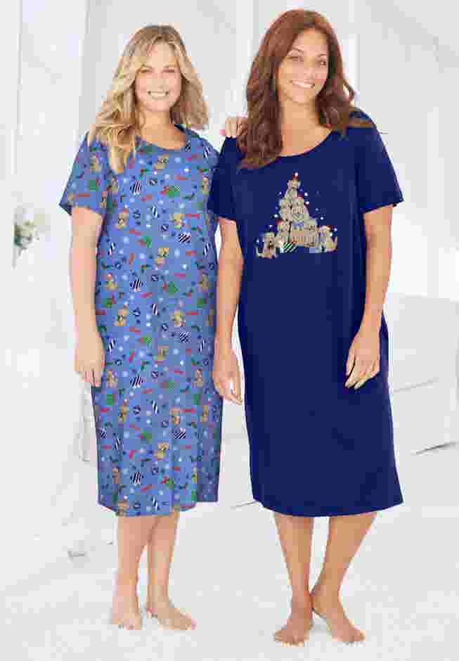 2-Pack Long Sleepshirts image number 3