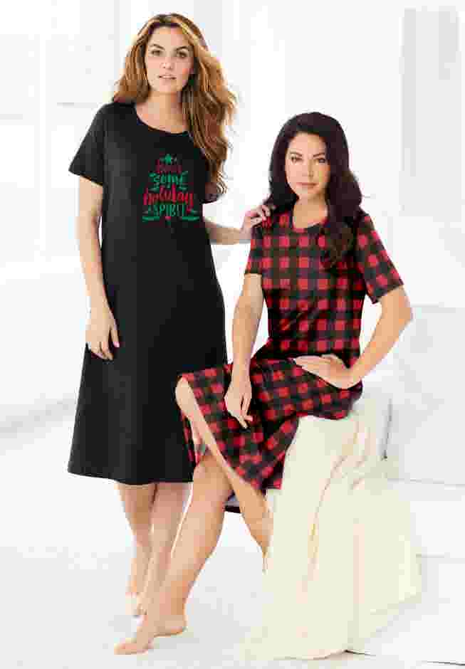 2-Pack Long Sleepshirts image number 5
