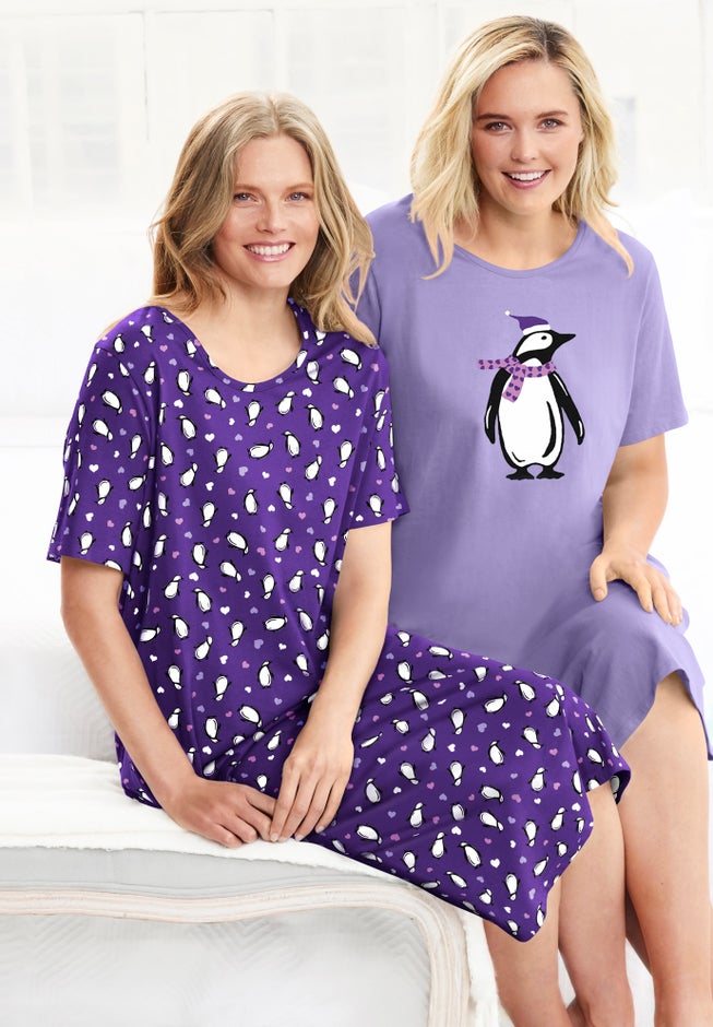 2-Pack Long Sleepshirts image number 7