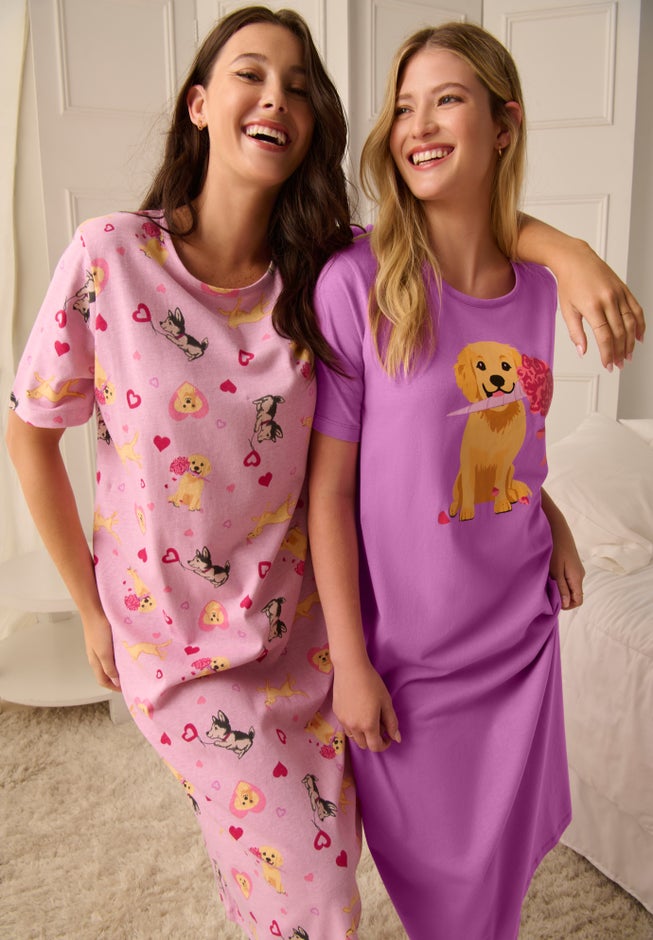 2-Pack Long Sleepshirts image number 6