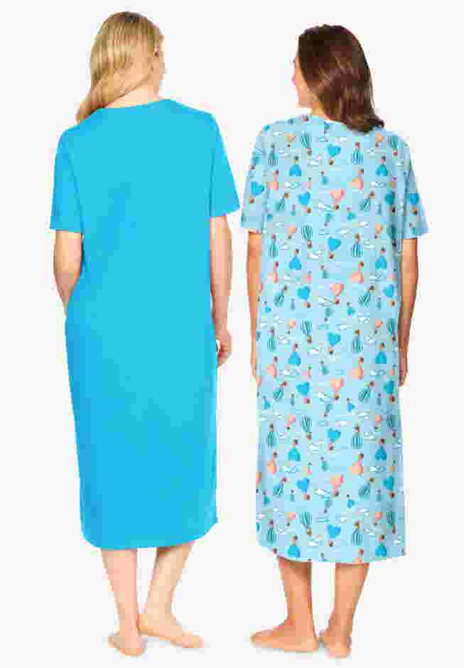2-Pack Long Sleepshirts image number 1
