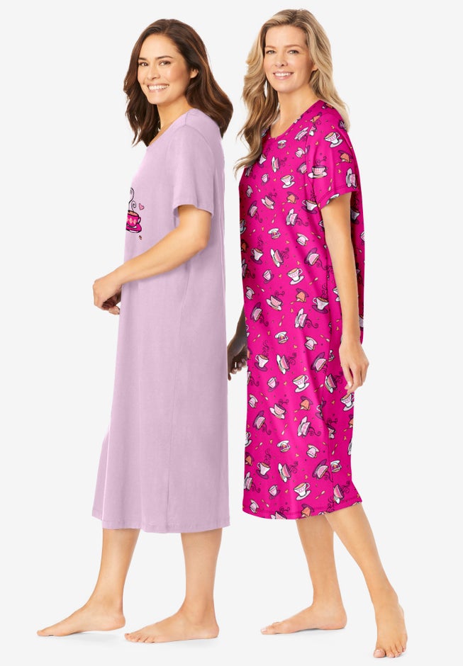 2-Pack Long Sleepshirts image number 2