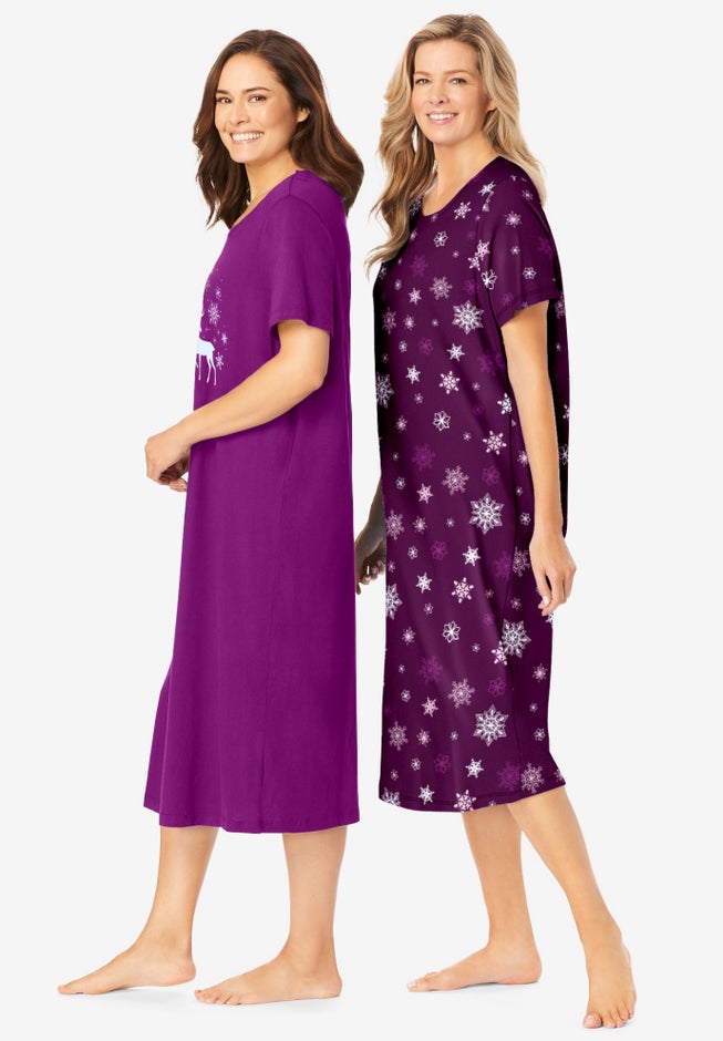 2-Pack Long Sleepshirts image number 2