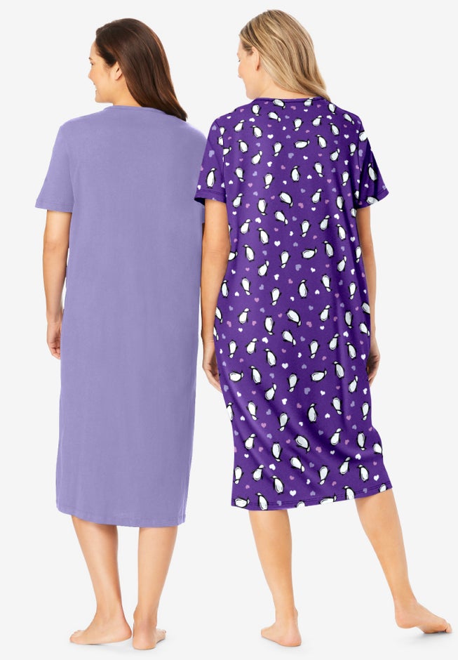 2-Pack Long Sleepshirts image number 1