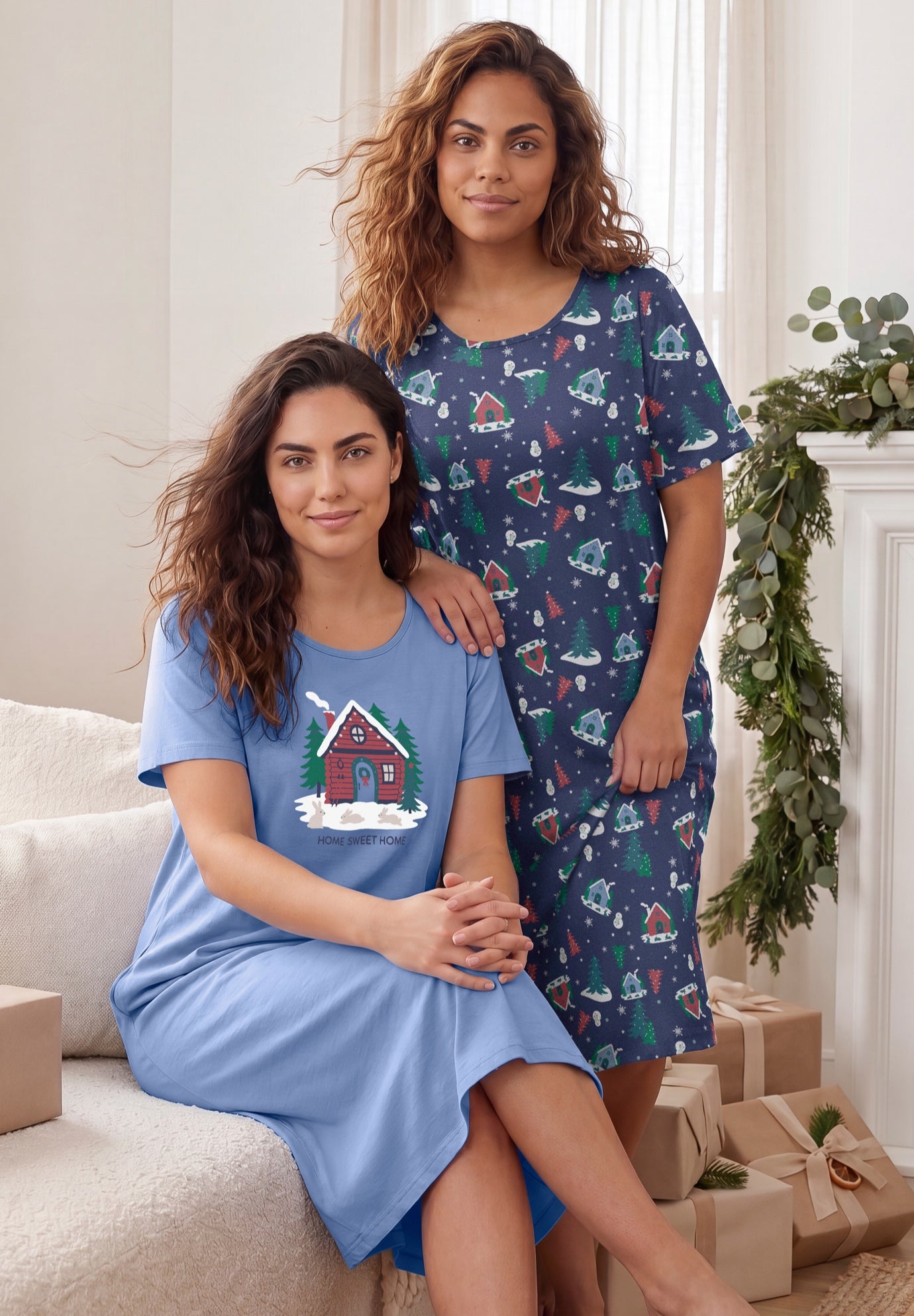 2-Pack Long Sleepshirts image number 4