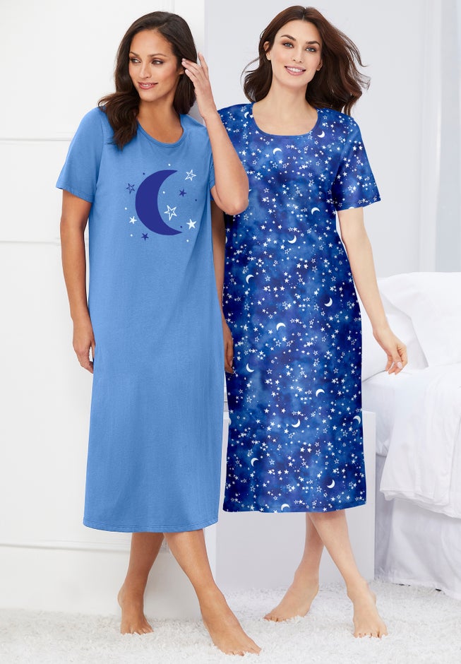 2-Pack Long Sleepshirts image number 3