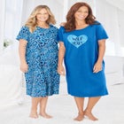2-Pack Long Sleepshirts image number null
