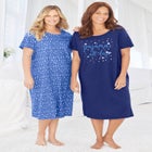 2-Pack Long Sleepshirts image number null
