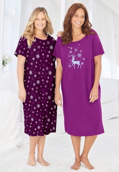 2-Pack Long Sleepshirts
