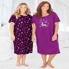 2-Pack Long Sleepshirts image number null