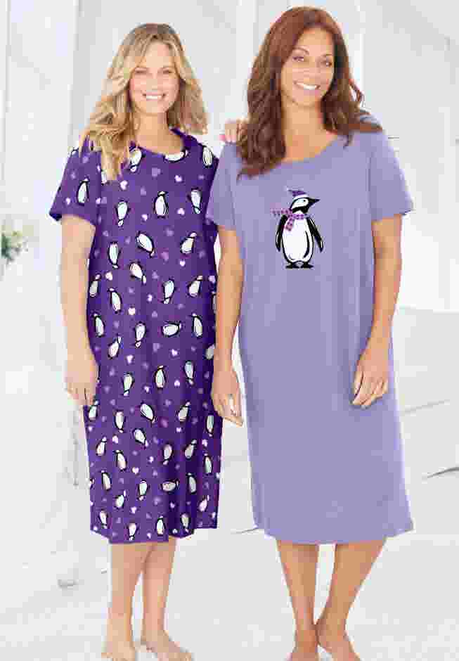 2-Pack Long Sleepshirts image number 0