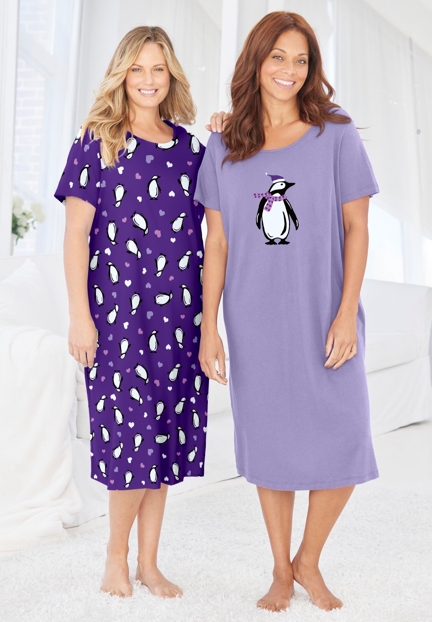 2-Pack Long Sleepshirts image number 3
