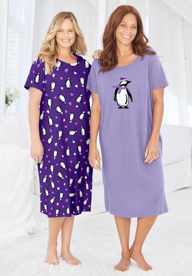 2-Pack Long Sleepshirts image number 3