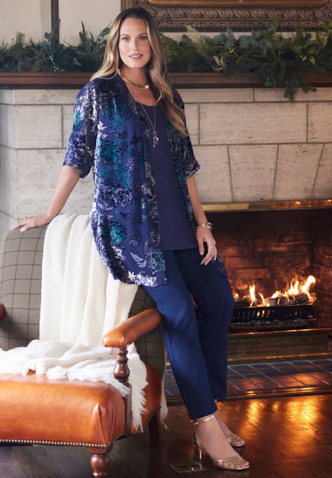 In-Vogue Velvet Kimono image number 5