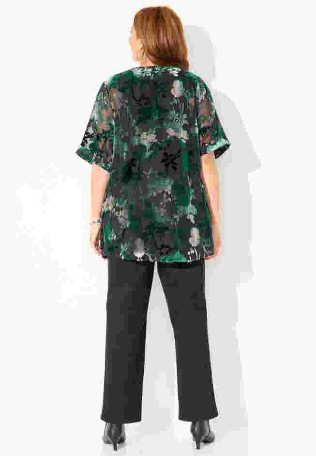 In-Vogue Velvet Kimono image number 1