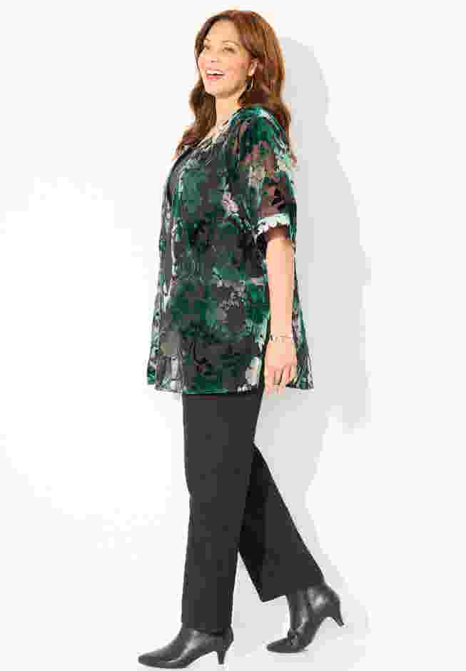 In-Vogue Velvet Kimono image number 2