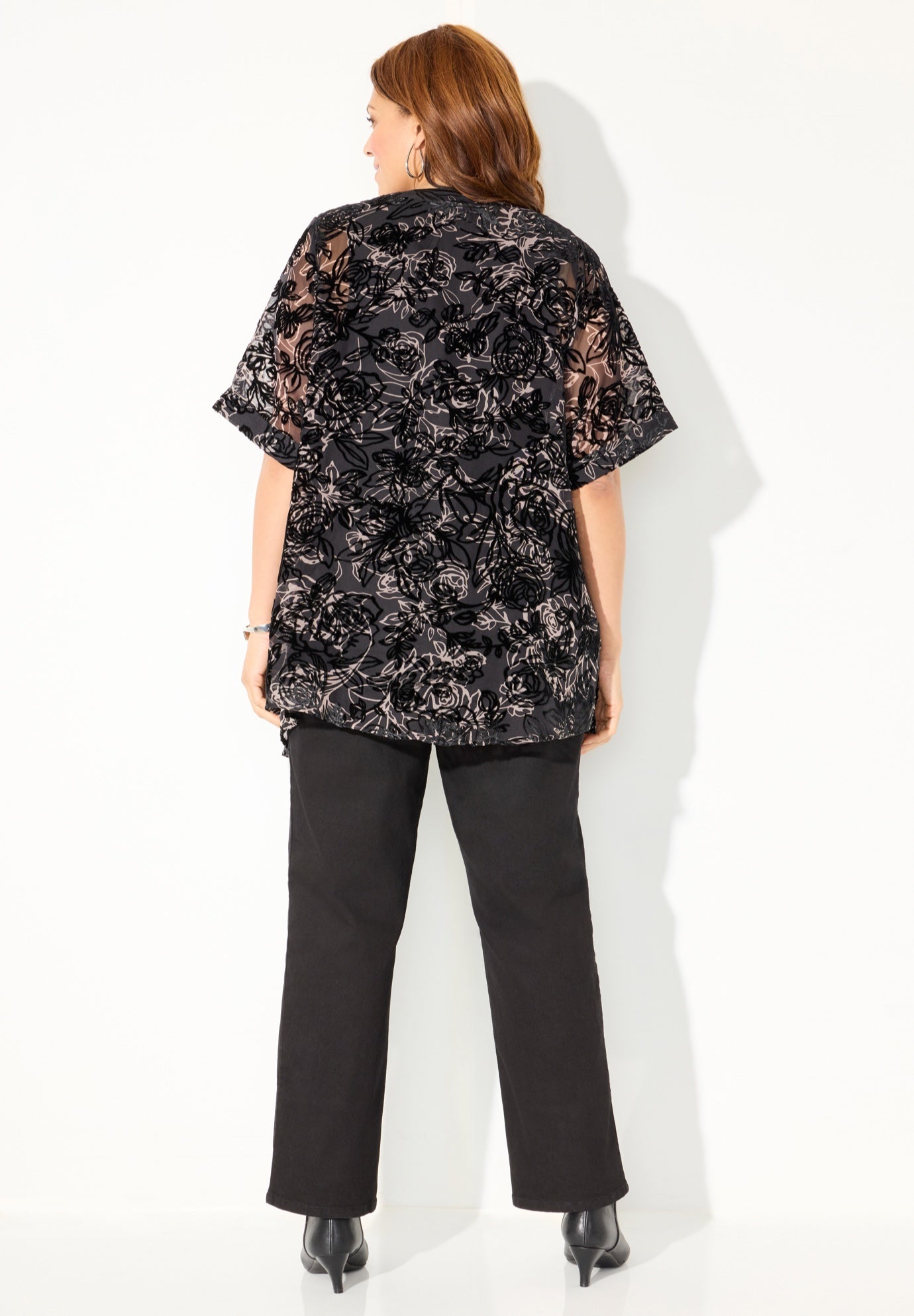 In-Vogue Velvet Kimono image number 1