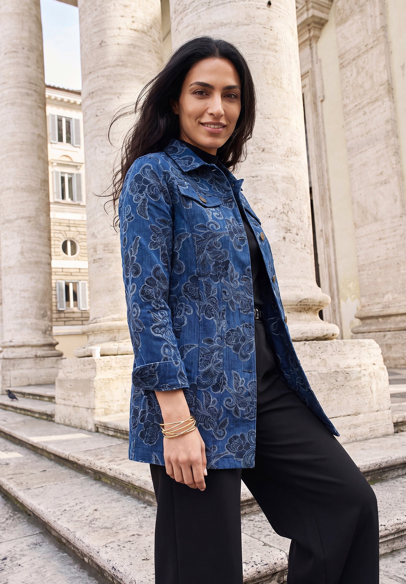 Long Denim Jacket image number 1