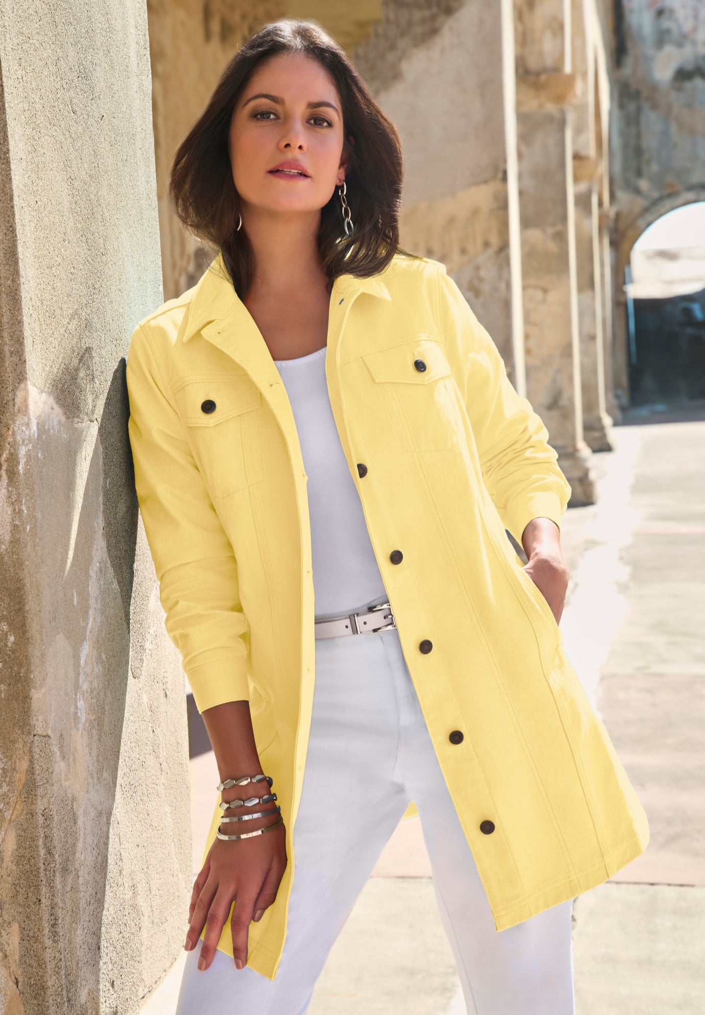 Long Denim Jacket image number 0