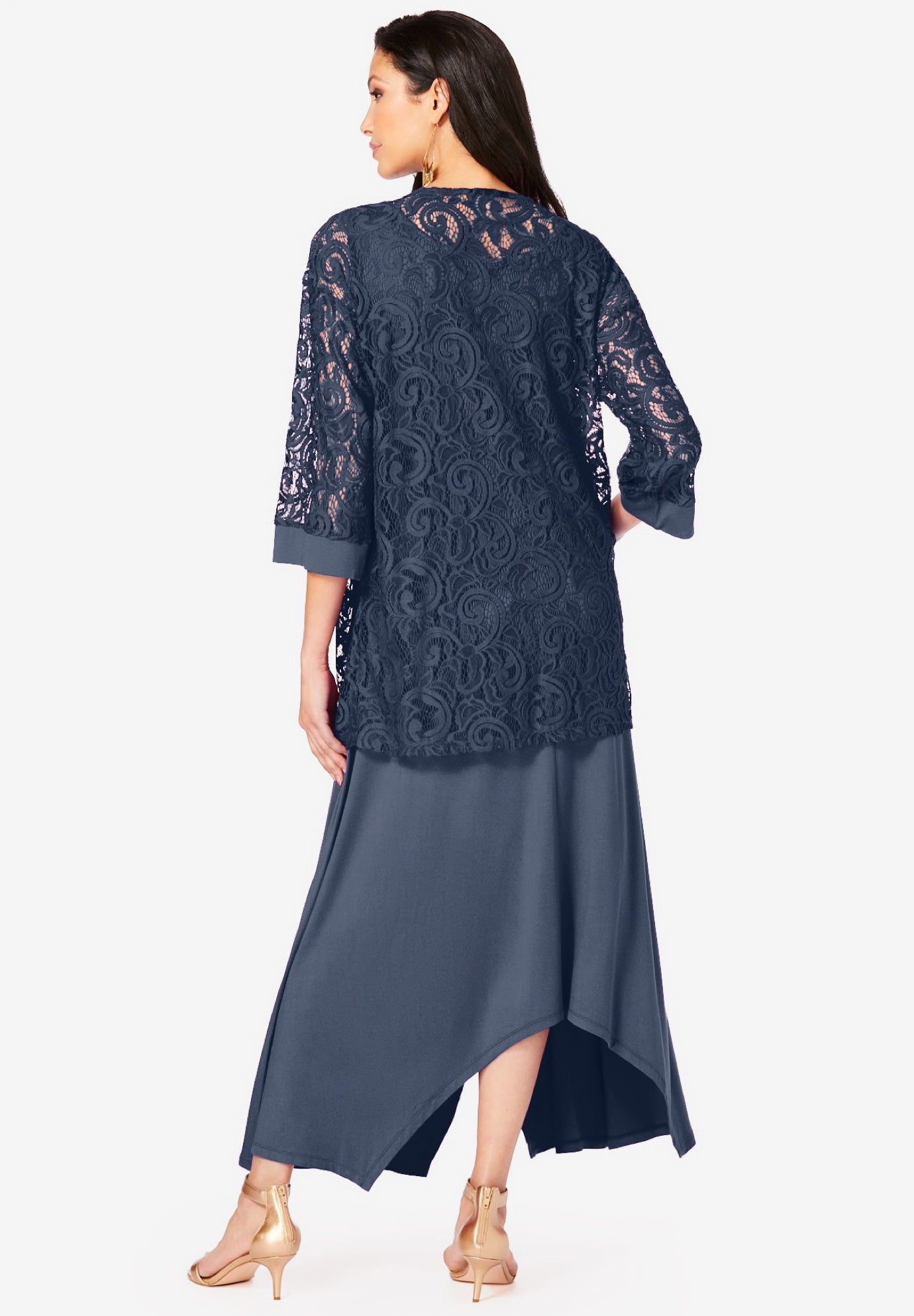 Lace Jacket Dress Set image number 1