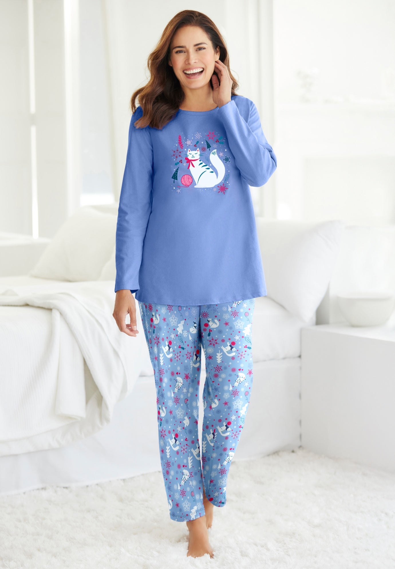 Long Sleeve Knit PJ Set image number 0