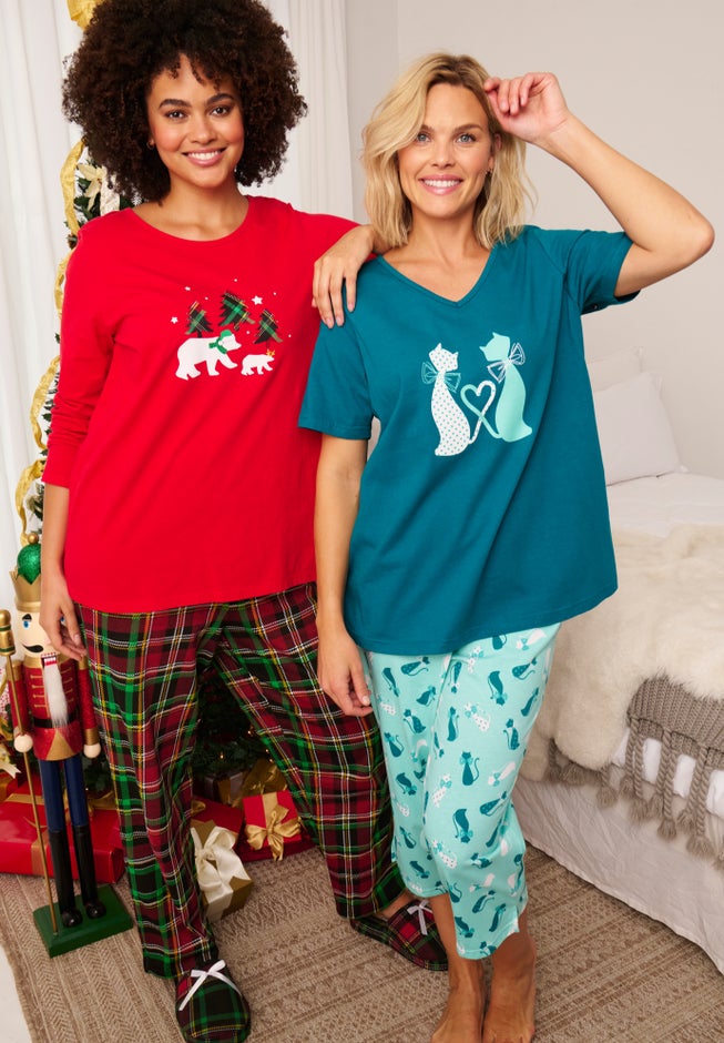 Long Sleeve Knit PJ Set image number 8