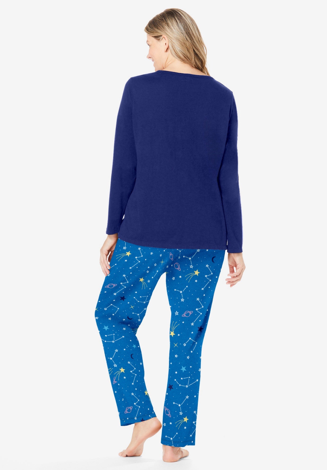 Long Sleeve Knit PJ Set image number 1