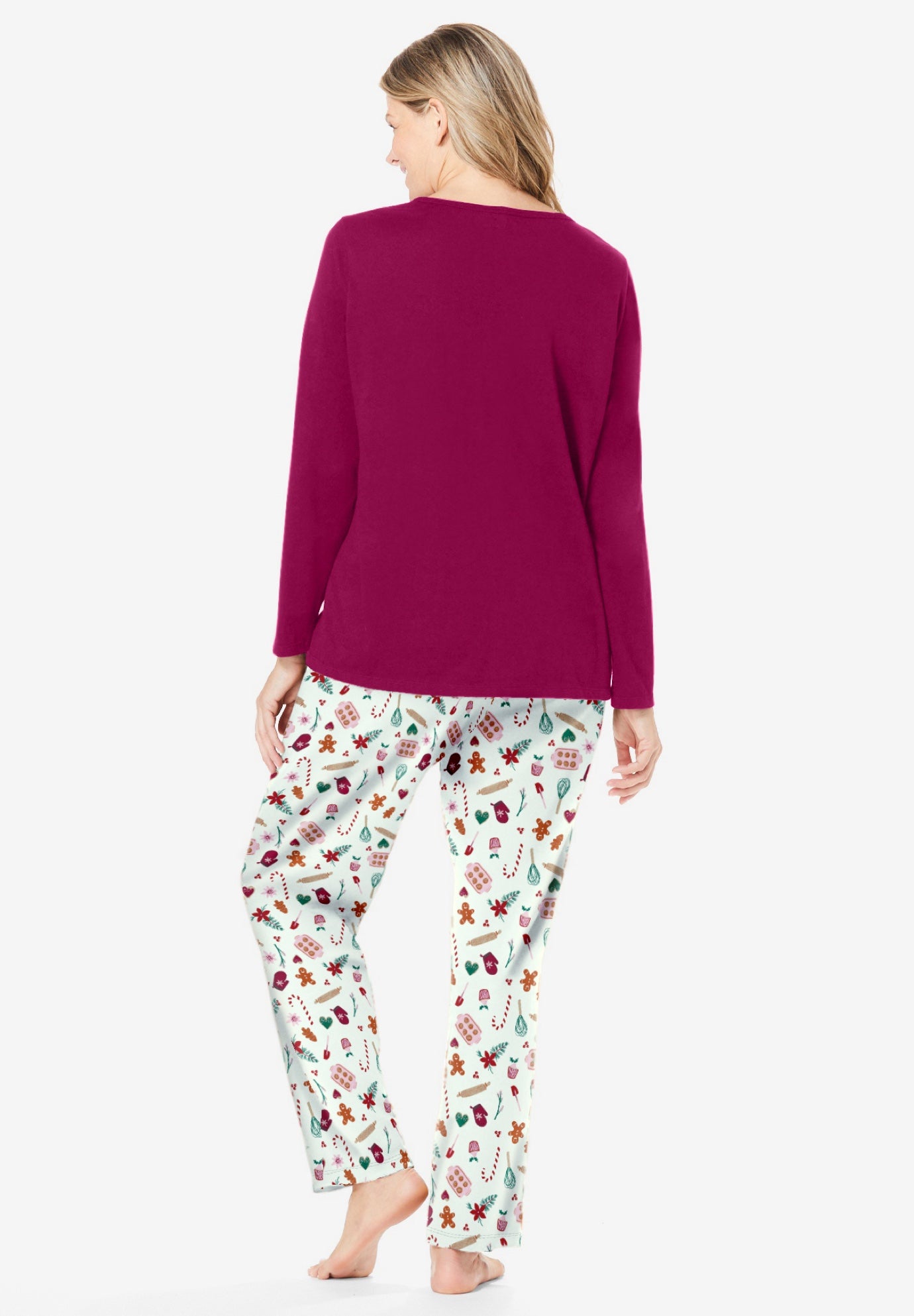 Long Sleeve Knit PJ Set image number 1