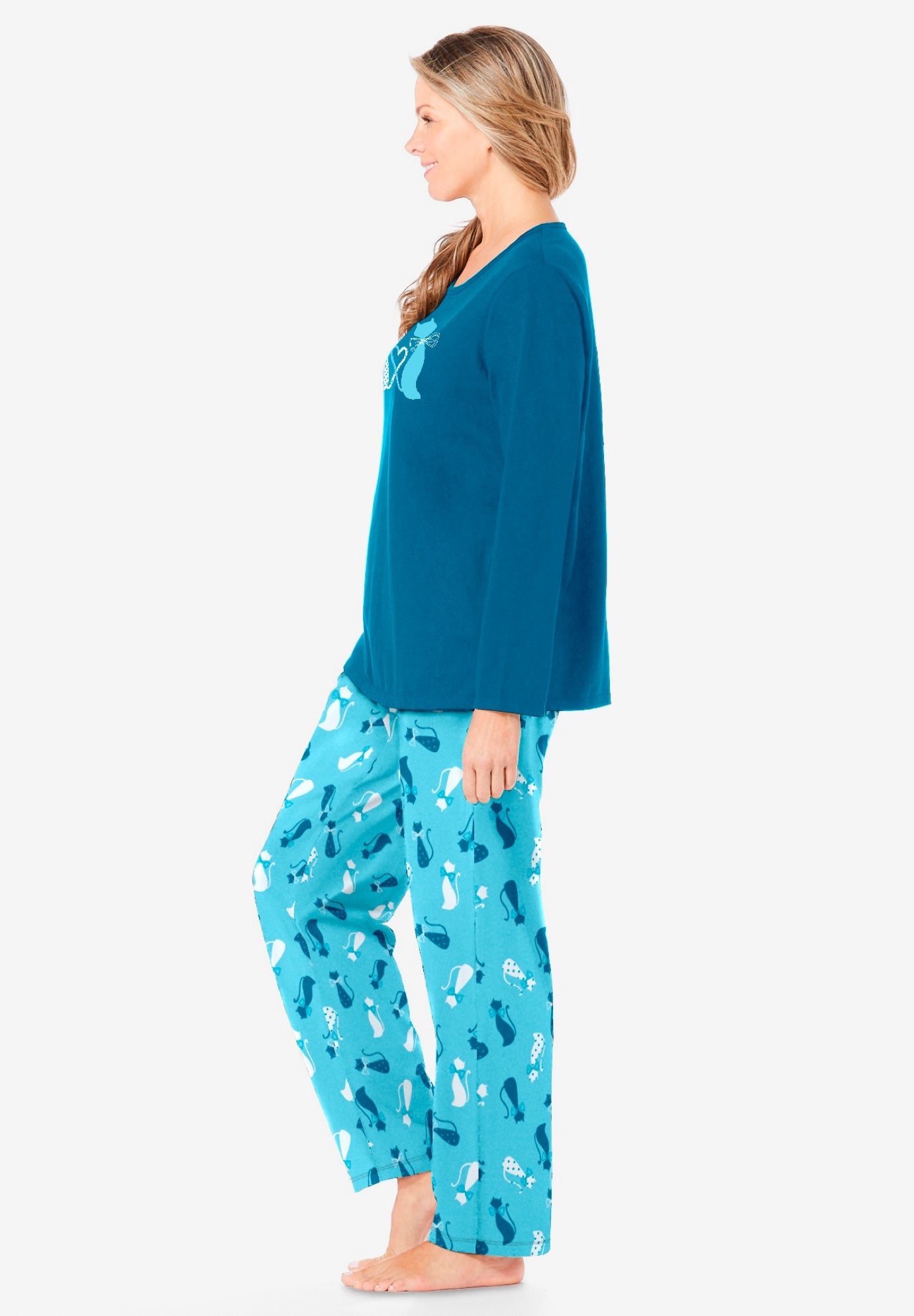 Long Sleeve Knit PJ Set image number 2