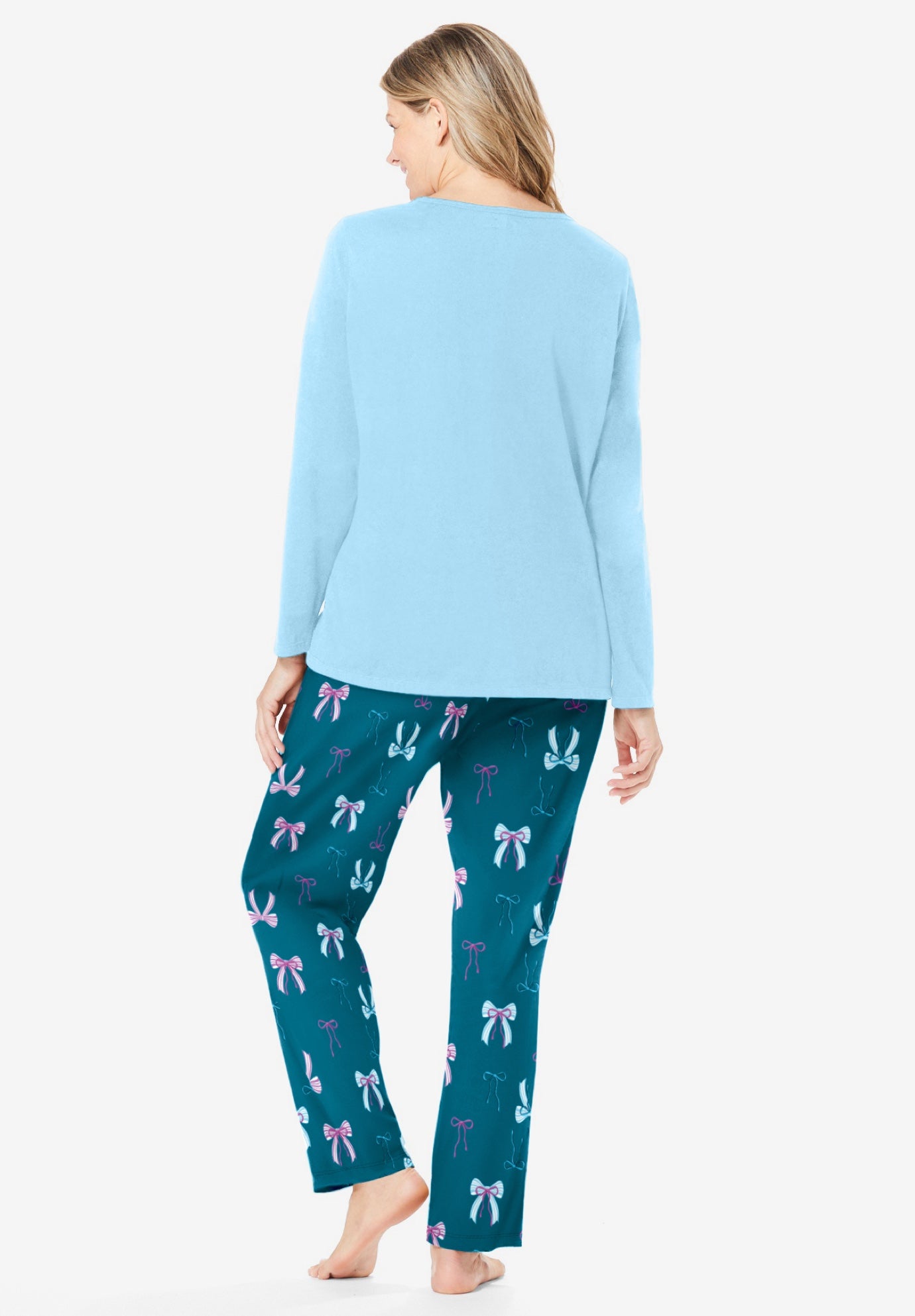 Long Sleeve Knit PJ Set image number 1