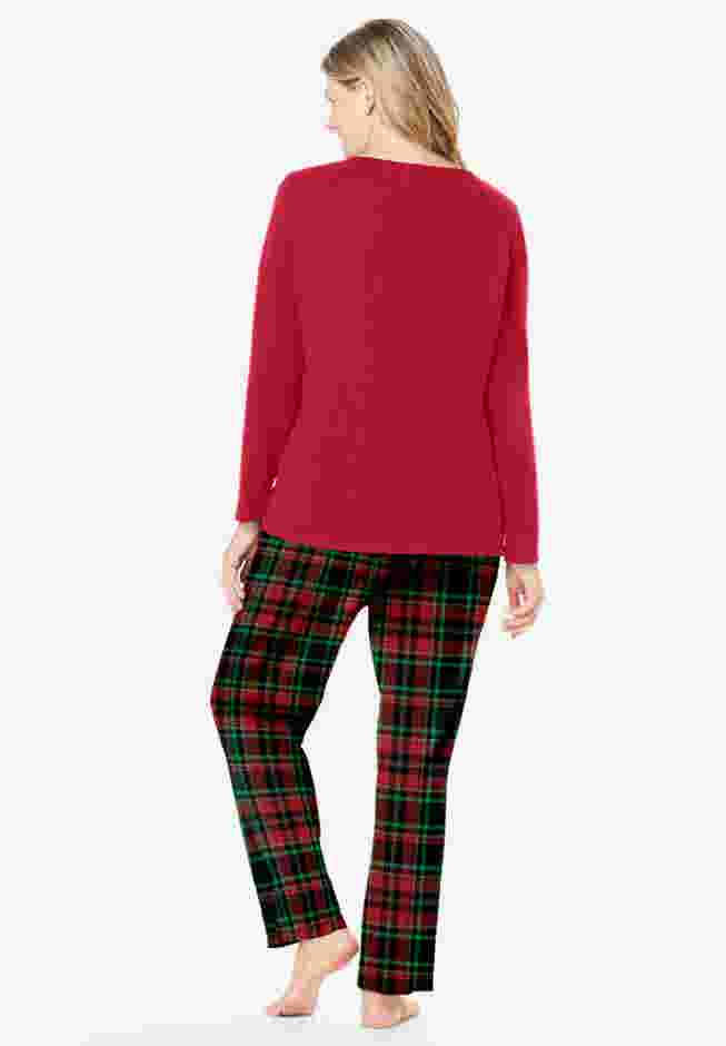 Long Sleeve Knit PJ Set image number 1