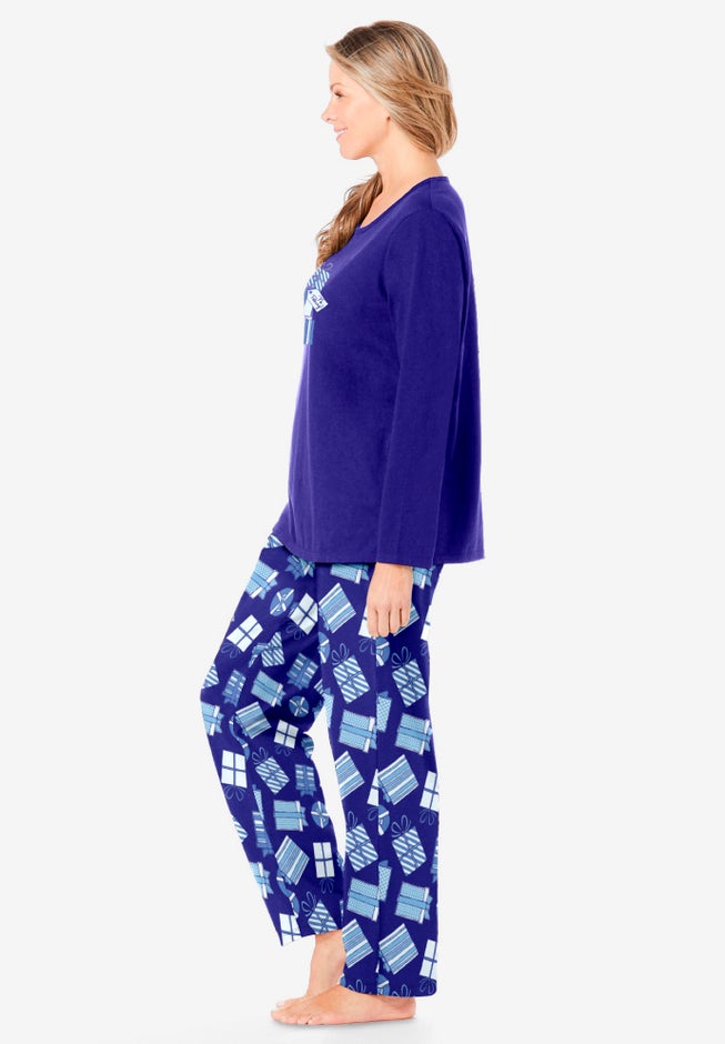 Long Sleeve Knit PJ Set image number 2