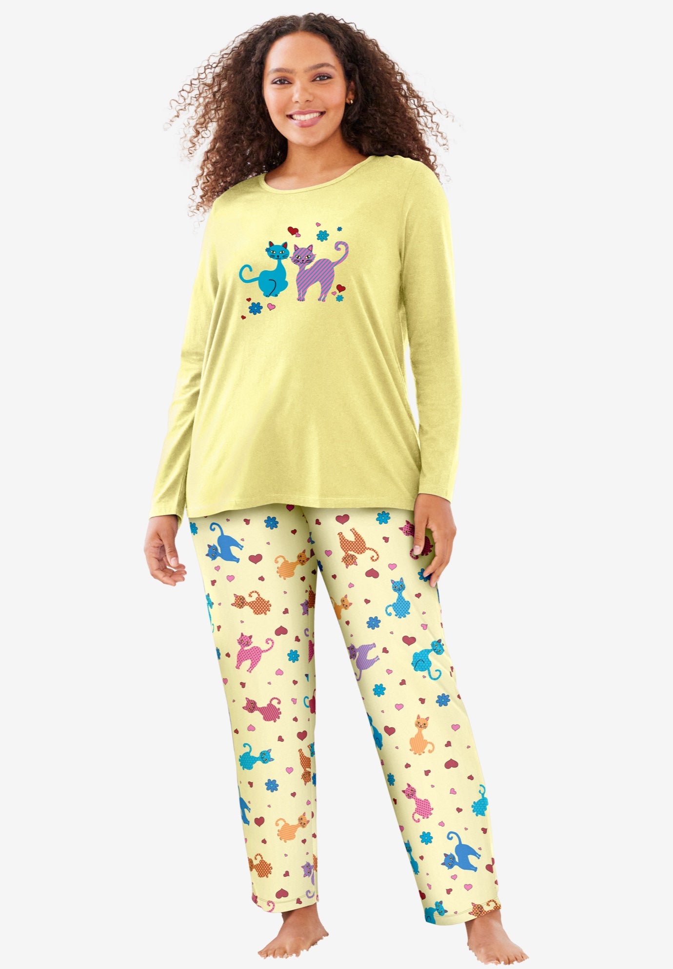 Long Sleeve Knit PJ Set image number 0
