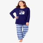 Long Sleeve Knit PJ Set image number null