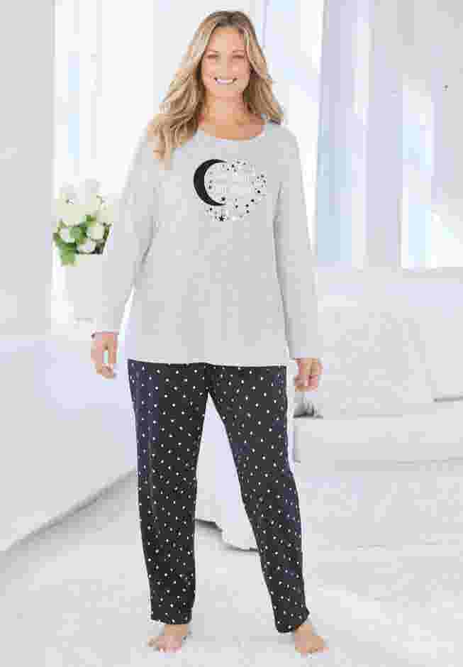 Long Sleeve Knit PJ Set image number 4
