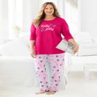 Long Sleeve Knit PJ Set image number null
