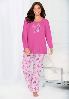 Long Sleeve Knit PJ Set