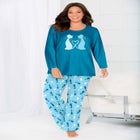Long Sleeve Knit PJ Set image number null