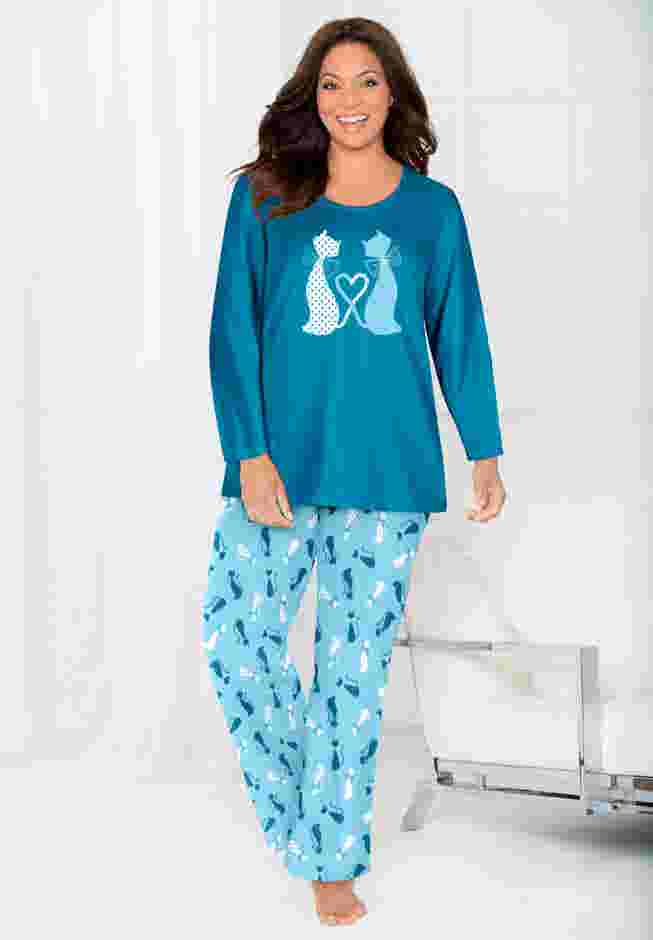Long Sleeve Knit PJ Set image number 0