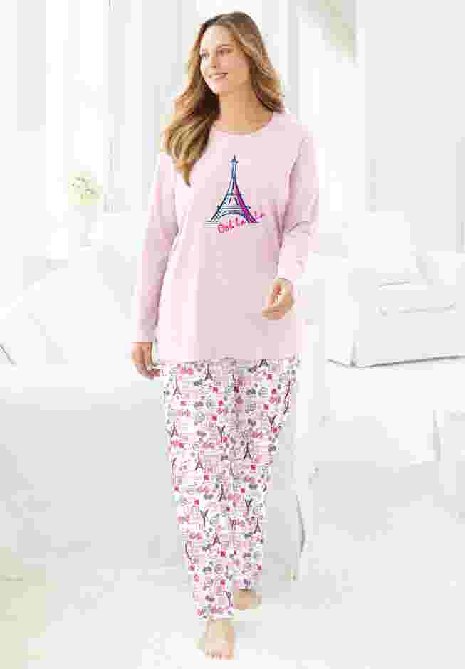 Long Sleeve Knit PJ Set image number 0