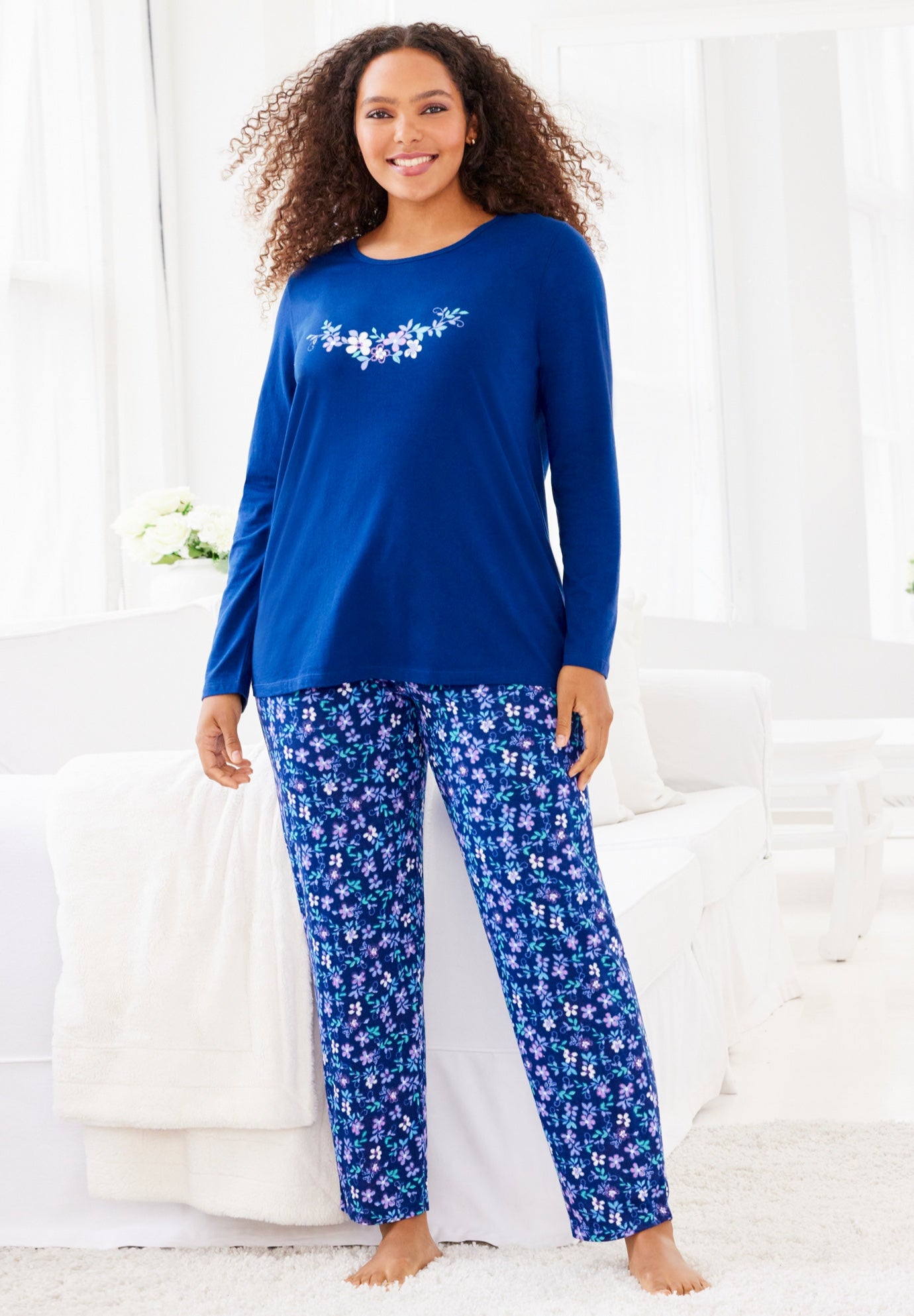 Long Sleeve Knit PJ Set image number 0