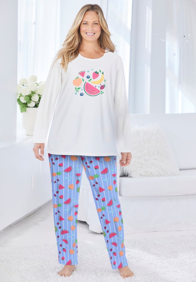 Long Sleeve Knit PJ Set image number 6