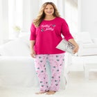 Long Sleeve Knit PJ Set image number null