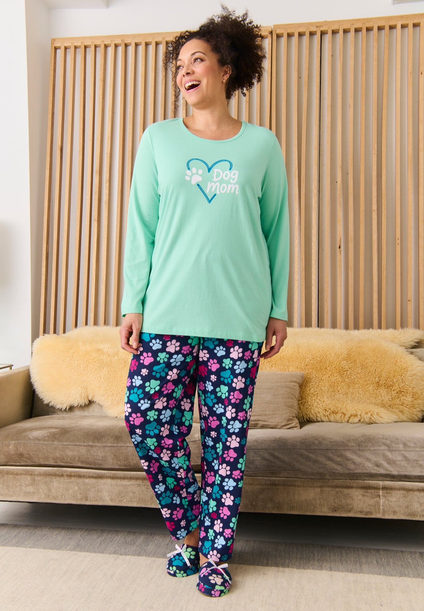 Long Sleeve Knit PJ Set image number 0