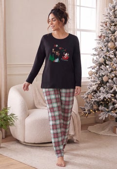 Long Sleeve Knit PJ Set