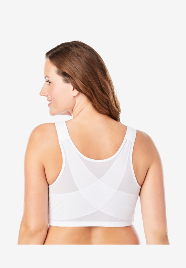 Ava Front-Close Lace Wireless Posture Bra 5230 image number 1