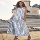 Stretch Cotton Tank Maxi Dress image number null